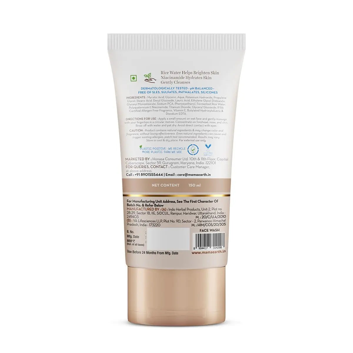 MAMA EARTH Rice Face Wash beautycart
